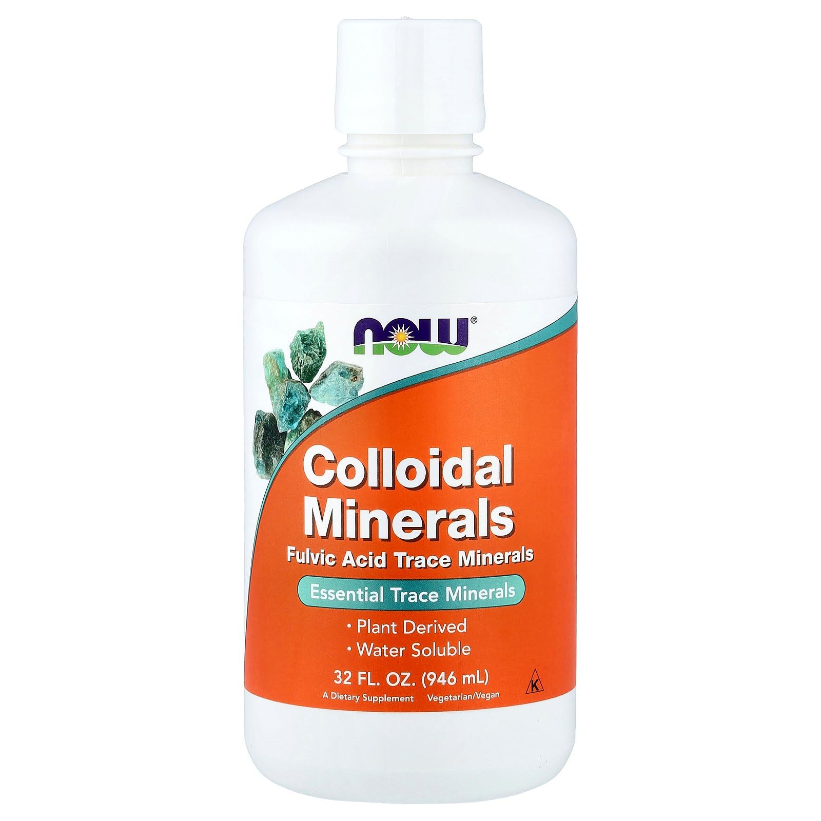 NOW Foods Colloidal Minerals 300g front view with label