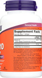 NOW Foods CoQ10 Supplement capsules close-up
