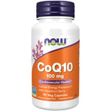 NOW Foods CoQ10 with Hawthorn Berry 100mg capsules front view