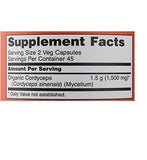 NOW Foods Cordyceps 750 mg Veg Capsules close-up