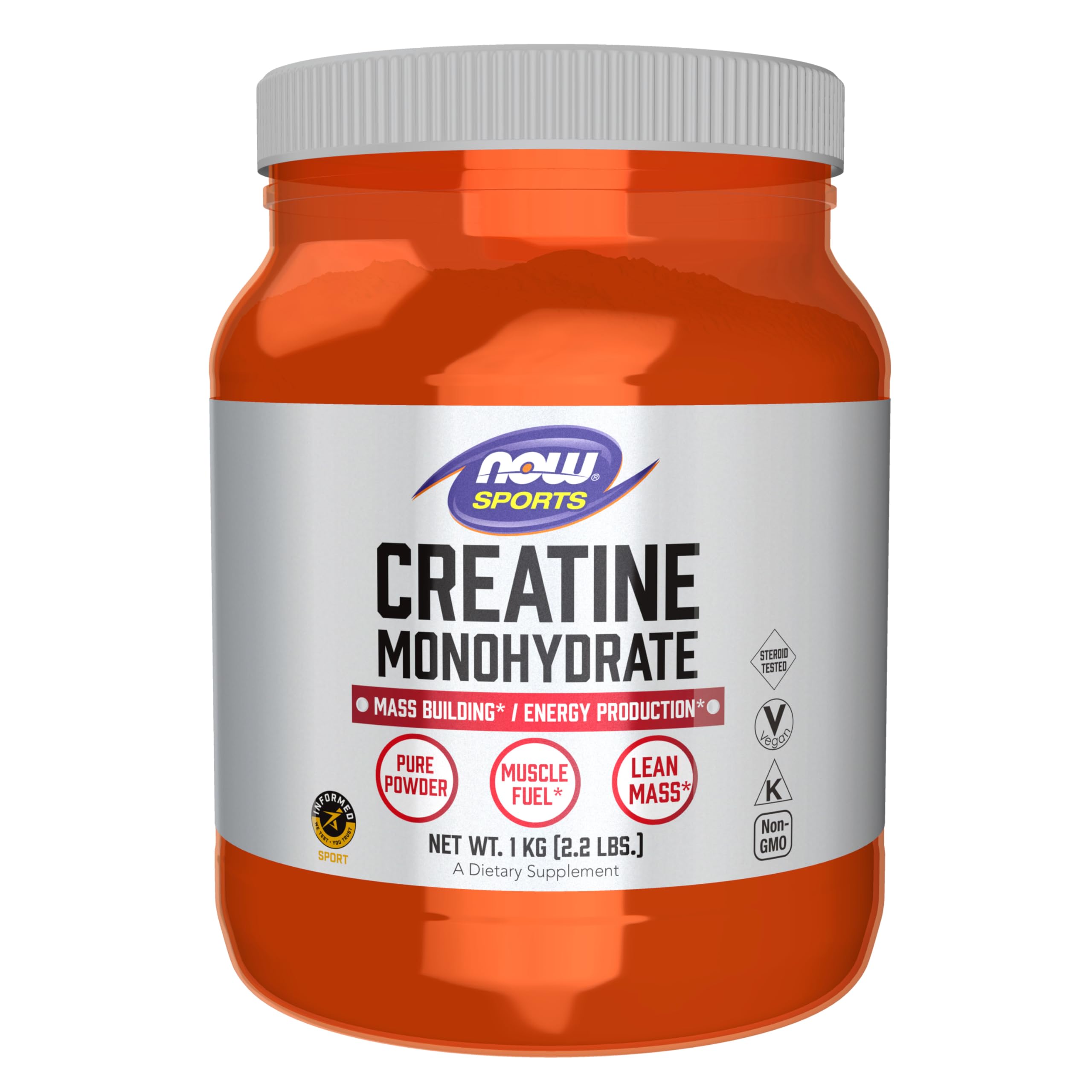 NOW Foods Creatine Monohydrate 1152g front view