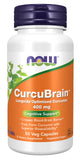 NOW Foods CurcuBrain Longvida Optimized Curcumin 400mg front view
