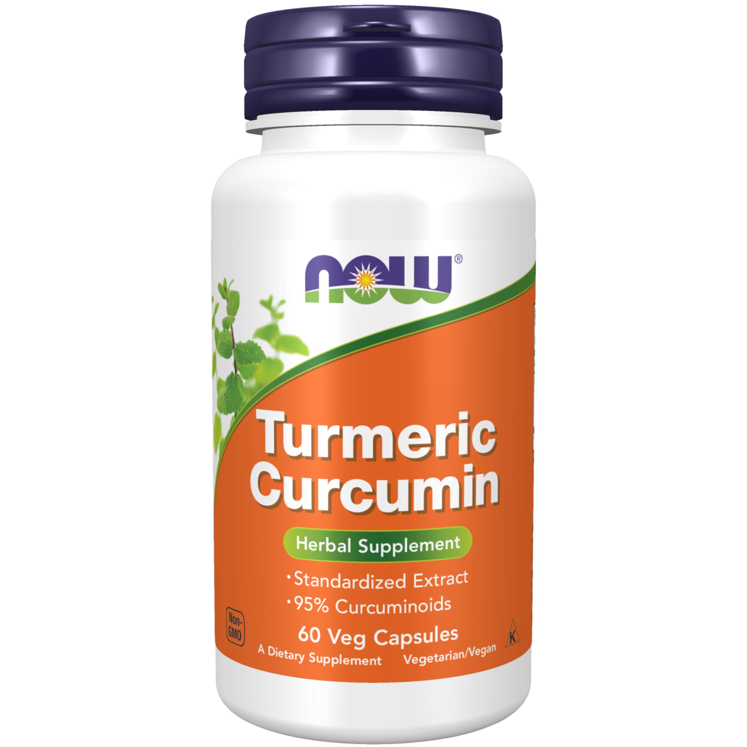NOW Foods Curcumin Herbal Supplement 665mg front view