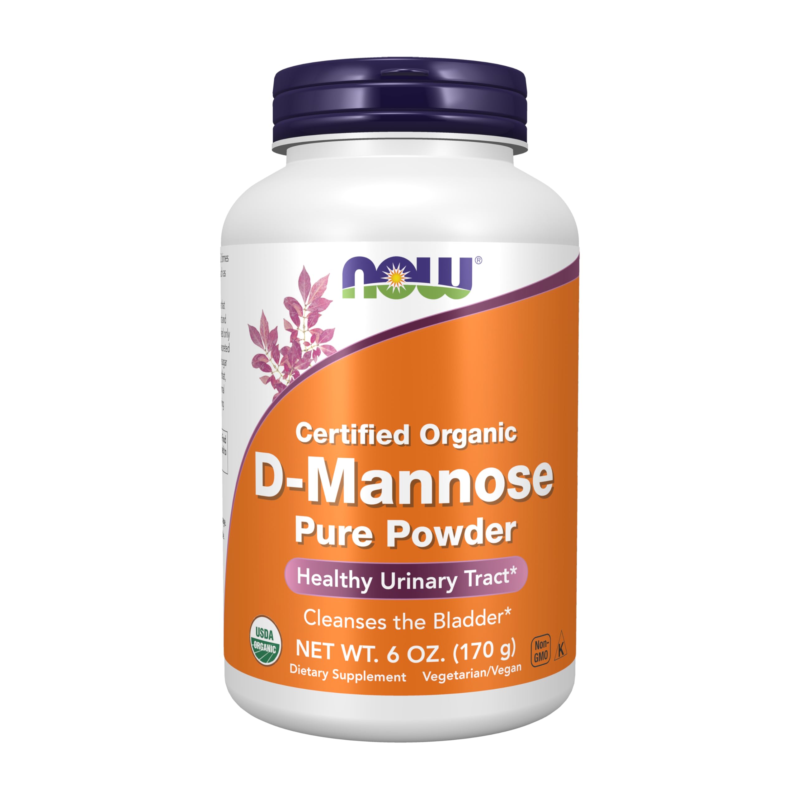 NOW Foods D-Mannose Pure Powder 240g front view