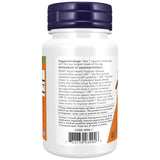 NOW Foods daily wellness Probiotic Capsules back view with ingredients