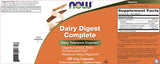 NOW Foods Dairy daily Complete bottle with capsules in hand