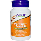 NOW Foods Dairy daily Complete Multi-Enzyme 82g front view