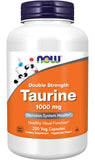 NOW Foods Double Strength Taurine 1000mg Vegan Capsules front view