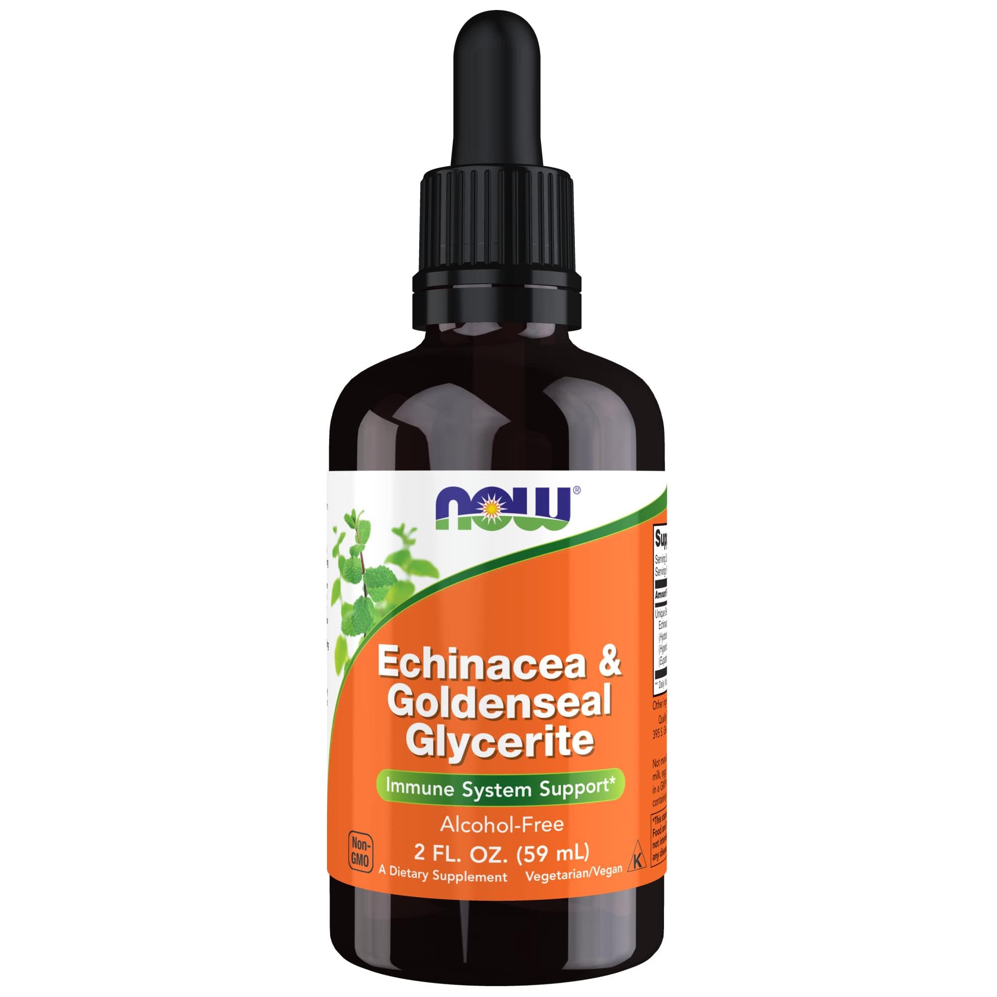 NOW Foods Echinacea Liquid Extract 142g front view