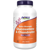 NOW Foods Extra Strength Glucosamine & Chondroitin 750mg/600mg front view