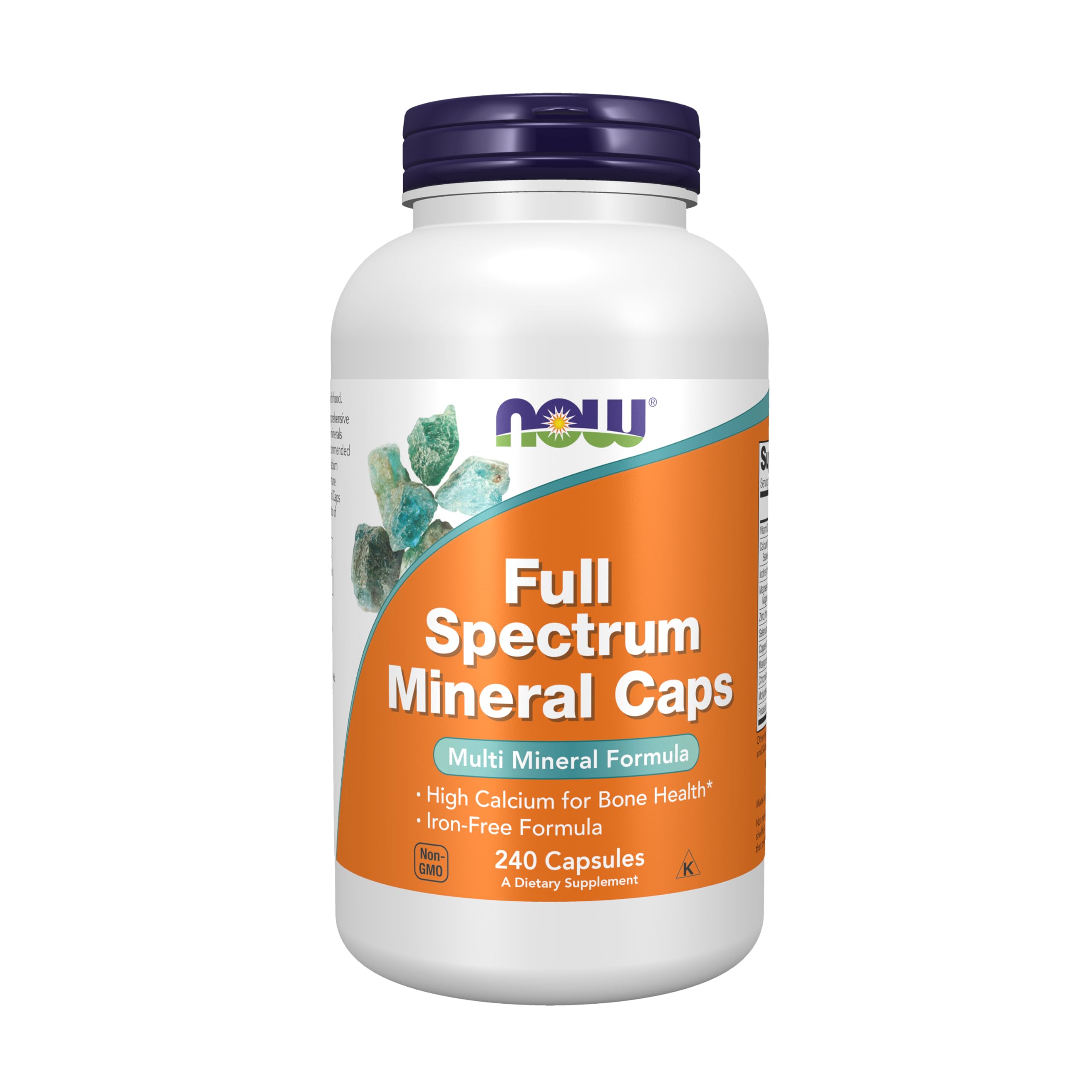 NOW Foods Full Spectrum Mineral Caps 315g front view