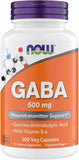 NOW Foods GABA Capsules front view packaging