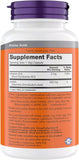 NOW Foods GABA Capsules side view showing dosage instructions