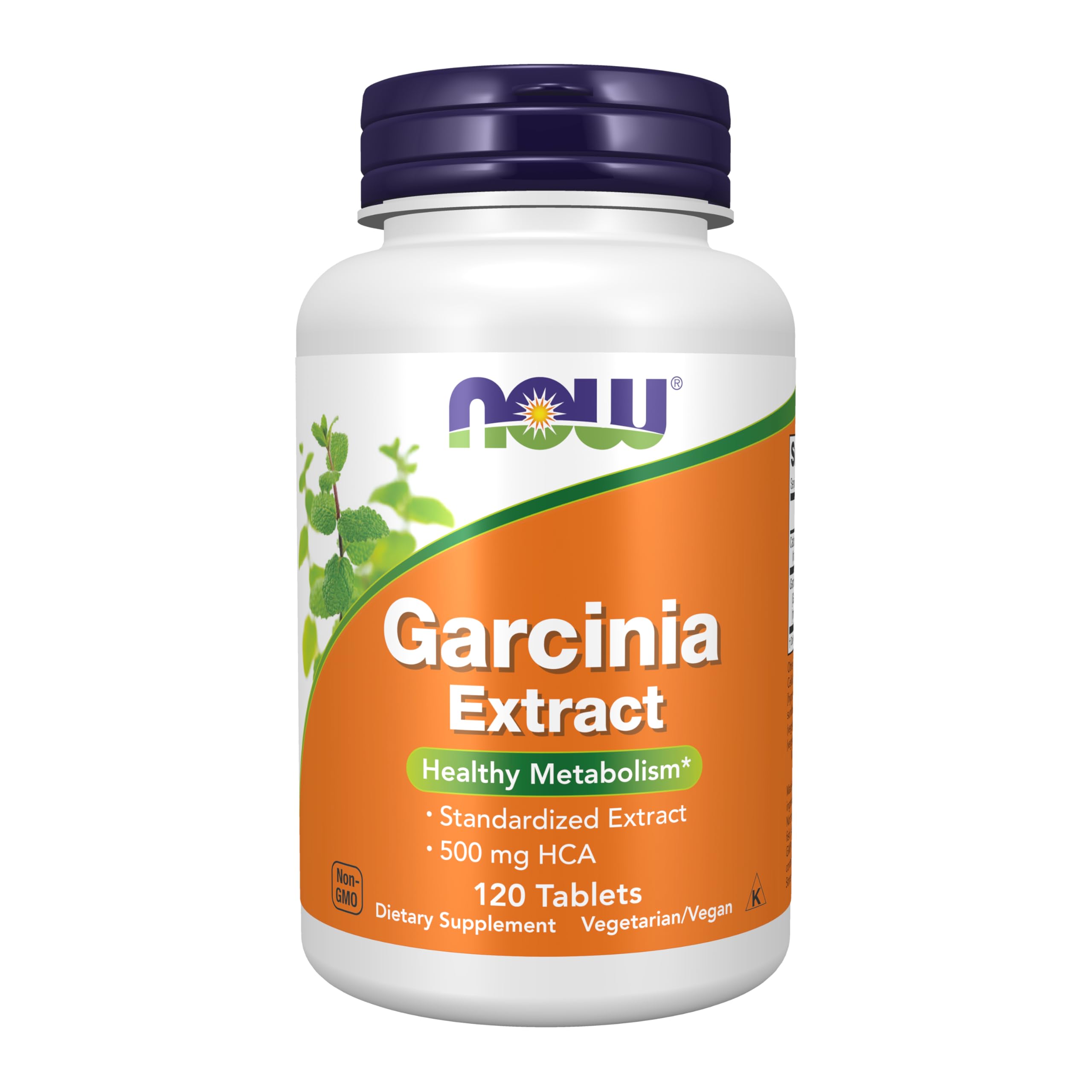 NOW Foods Garcinia Cambogia 500mg supplement front view