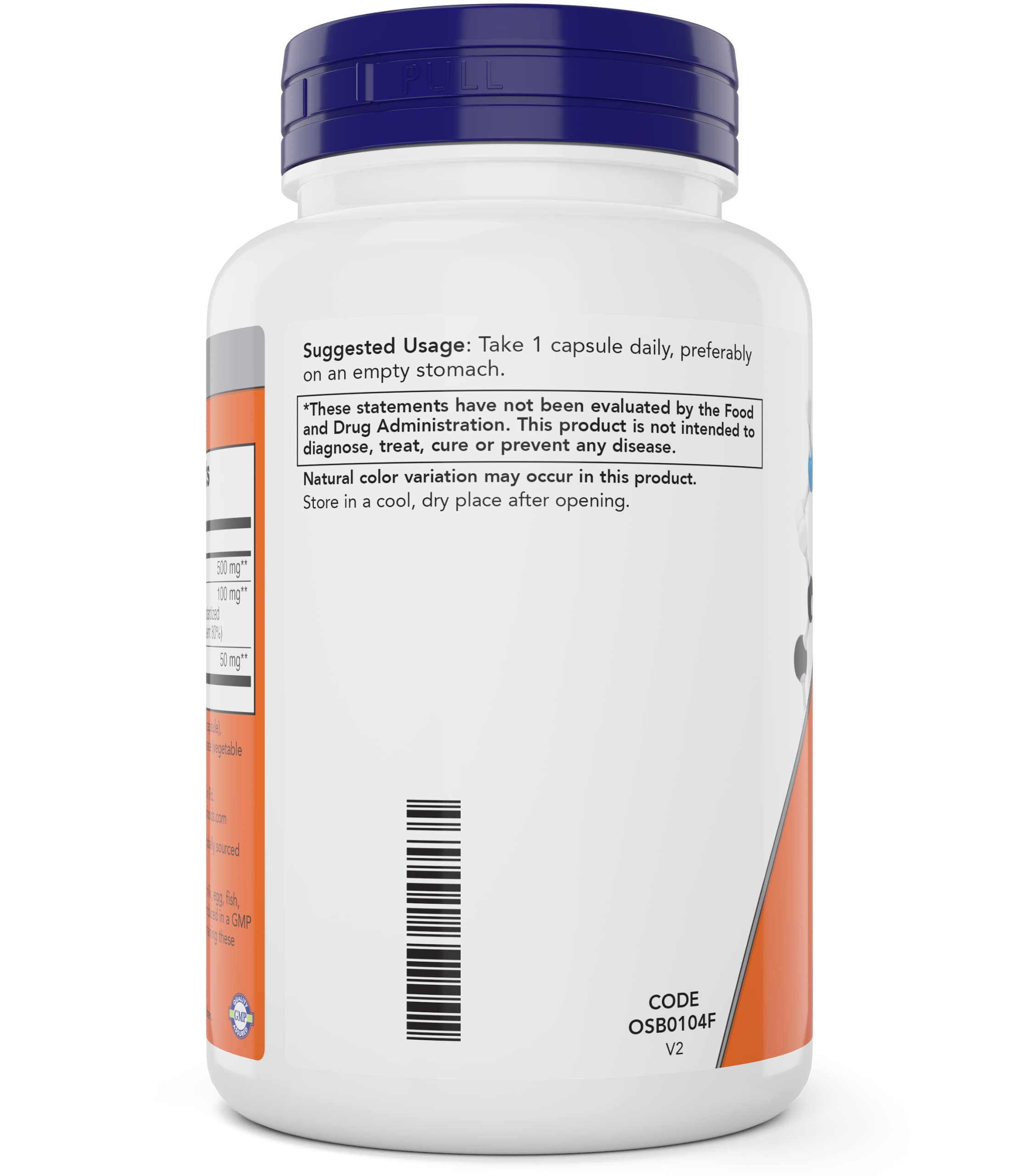 NOW Foods Glutathione 500mg capsules close-up