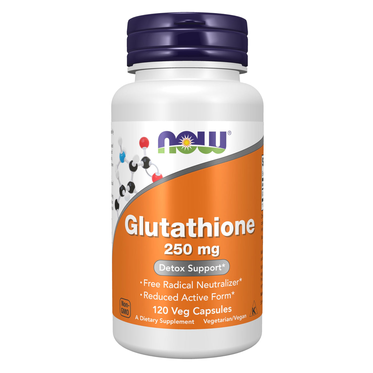NOW Foods Glutathione Reduced Active Form 80g Capsules front view