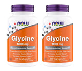 NOW Foods Glycine 312g Vegan Capsules front view