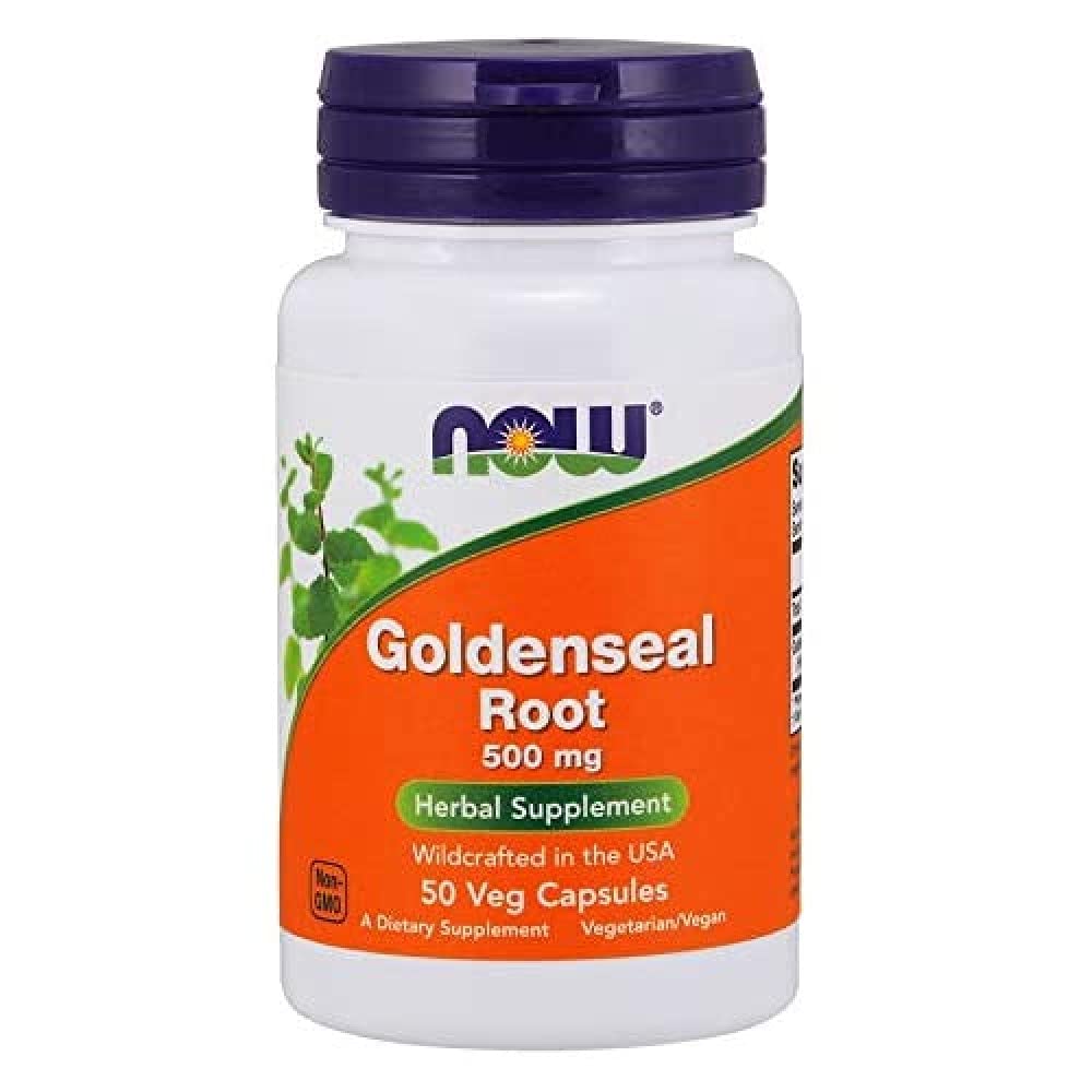 NOW Foods Goldenseal Herbal Supplement 50g front view