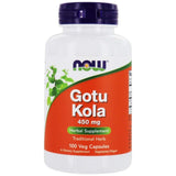 NOW Foods Gotu Kola 450 mg 100 Caps front view