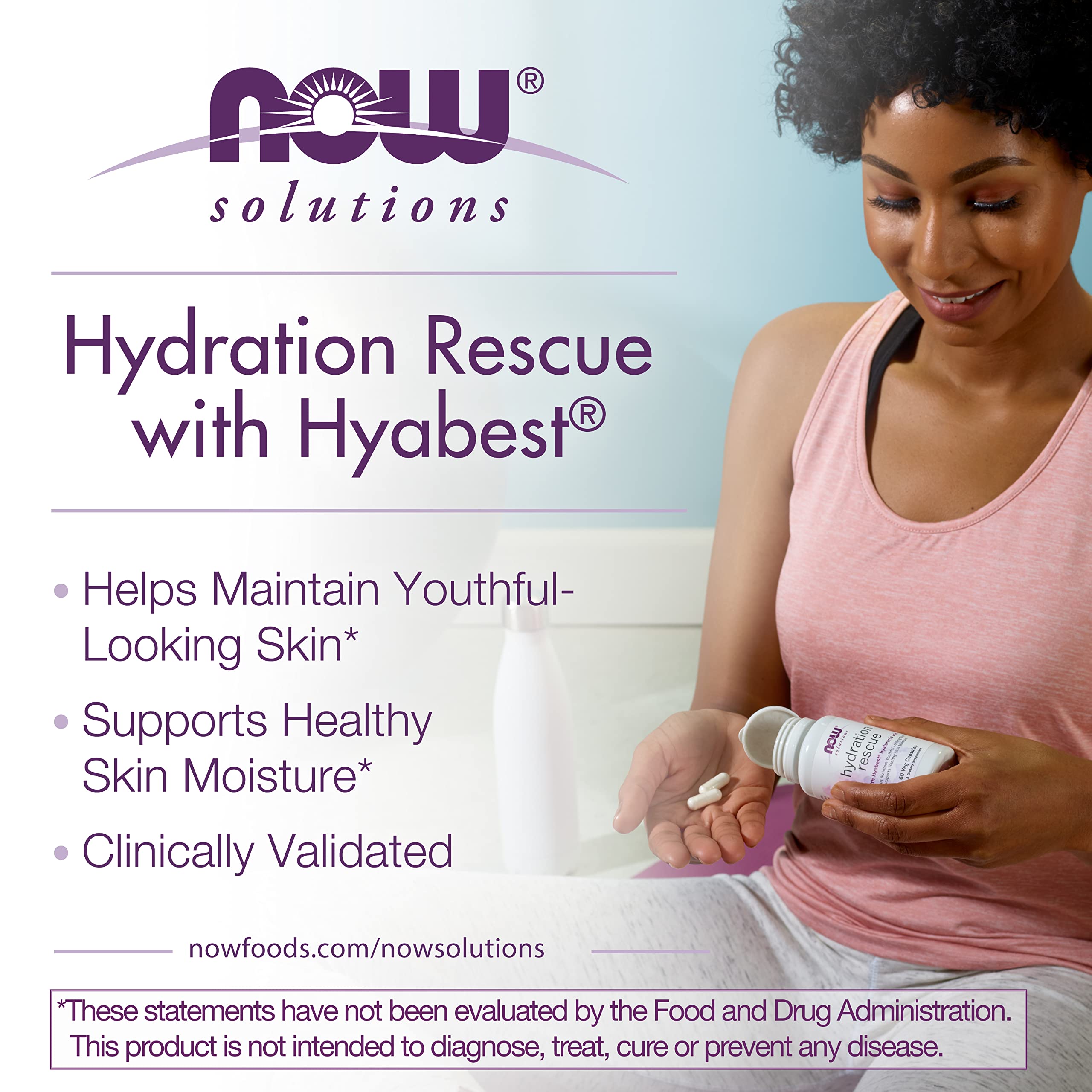 NOW Foods Hyabest® Hyaluronic Acid 50g capsules ingredients list