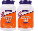 NOW Foods Hyaluronic Acid 100mg veggie capsules front view