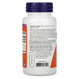 NOW Foods Hyaluronic Acid 60 VegiCaps back label with ingredients