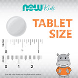 NOW Foods Kid Cal Chewable Lozenges on a table with fruit