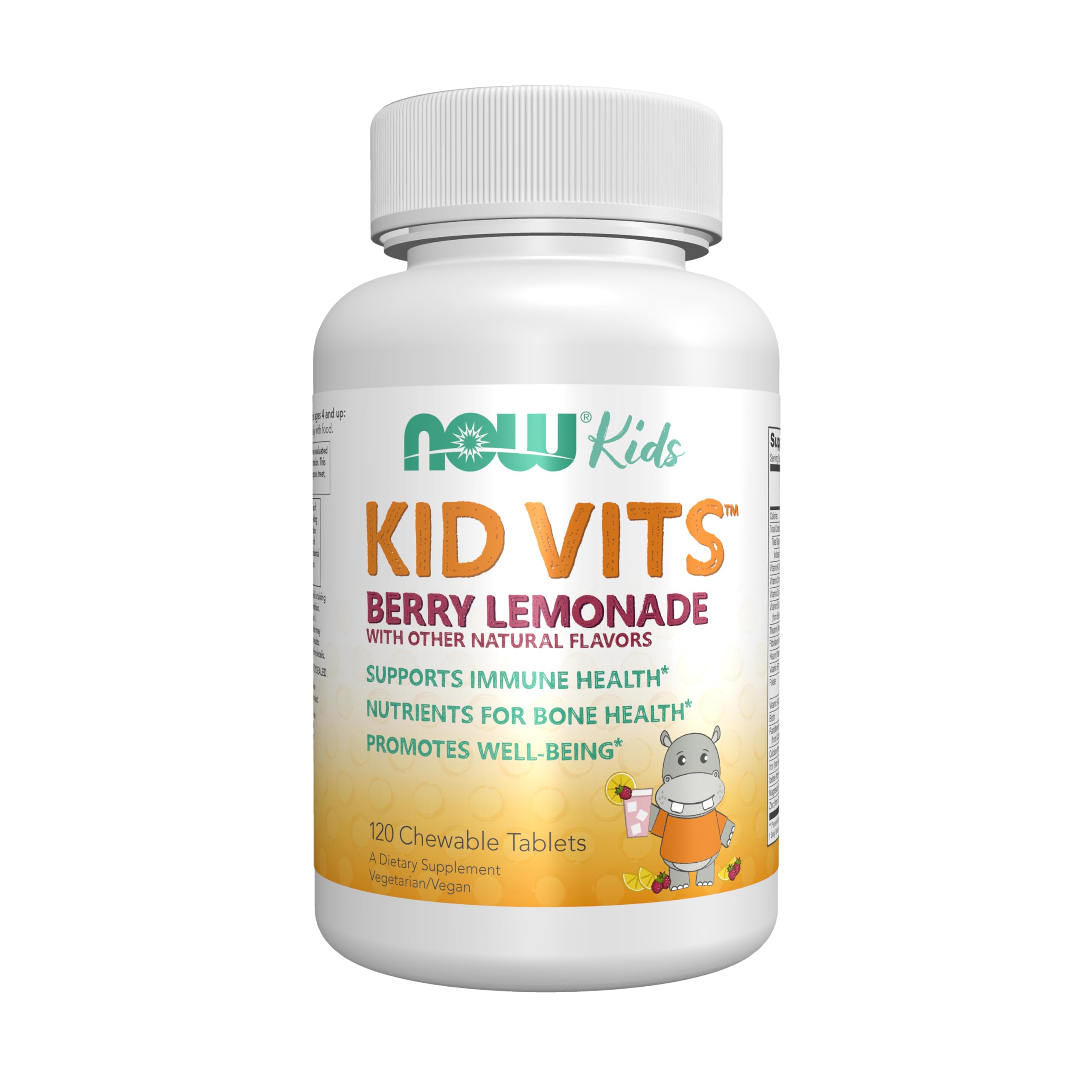 NOW Foods Kid Vits Chewable Multivitamins front view