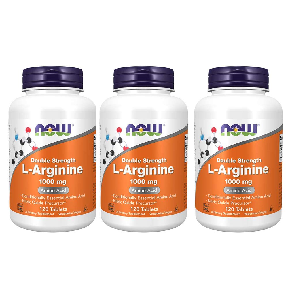 NOW Foods L-Arginine 1000mg front view of packaging