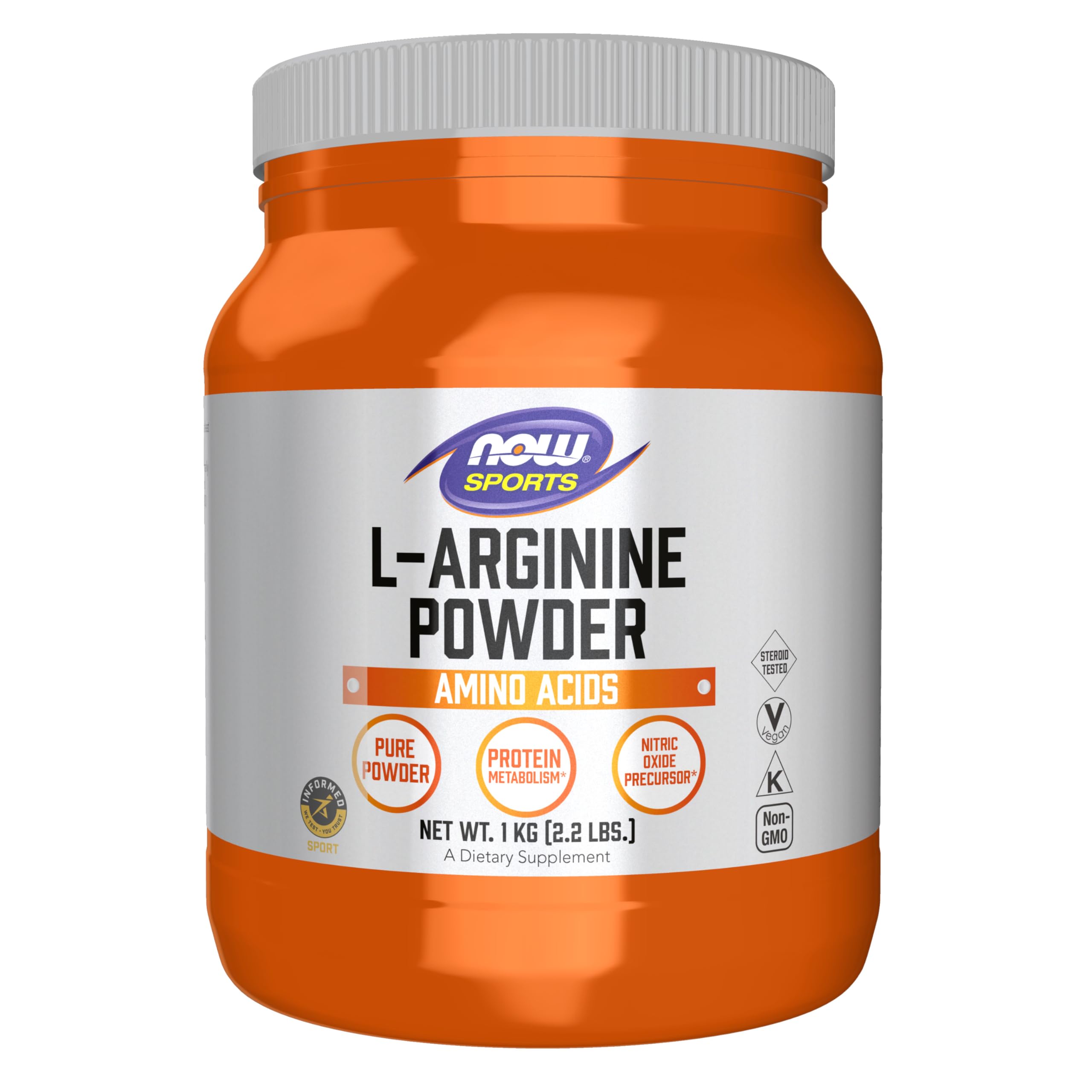 NOW Foods L-Arginine 1143g powder front view