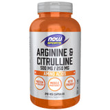 NOW Foods L-Arginine 290g supplement front view