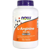 NOW Foods L-Arginine 500 mg veg capsules pack front view