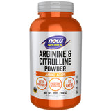 NOW Foods L-Arginine and L-Citrulline 300g Powder front view