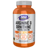 NOW Foods L-Arginine & Ornithine supplement front view
