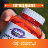 NOW Foods L-Arginine supplement open bottle with capsules