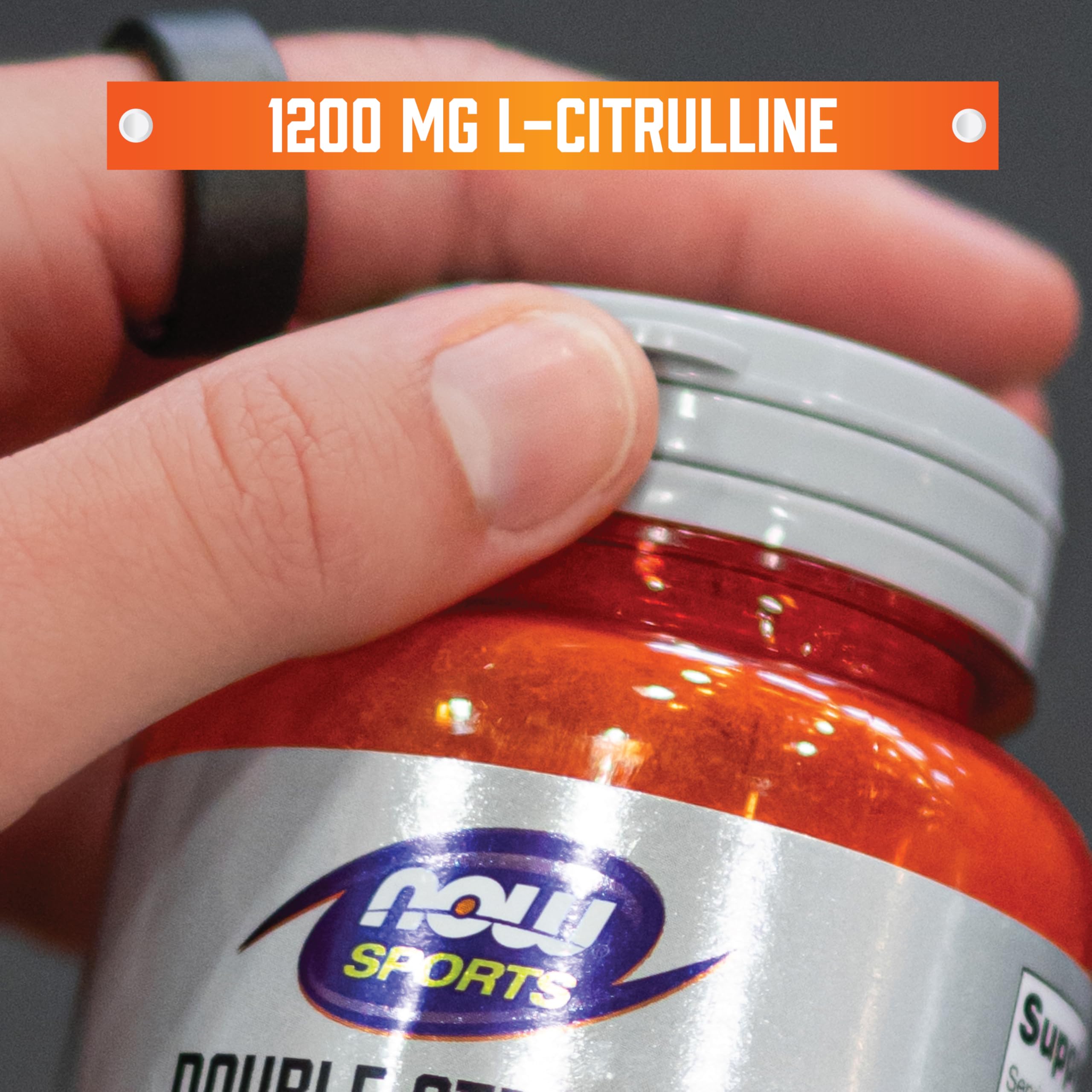 NOW Foods L-Citrulline Extra Strength 1200mg tablets close-up