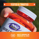 NOW Foods L-Citrulline Extra Strength 1200mg tablets in a hand