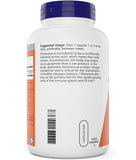 NOW Foods L-Glutamine 500 mg capsules label close-up