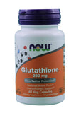 NOW Foods L-Glutathione 250mg capsules front view