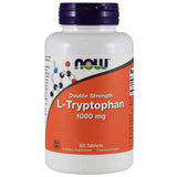 NOW Foods L-Tryptophan 1000mg 60 Tablets back view