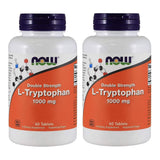 NOW Foods L-Tryptophan 1000mg 60 Tablets front view