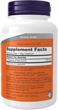 NOW Foods L-Tyrosine 750 mg capsules close-up