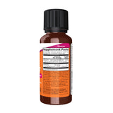 NOW Foods Liquid D3 & MK-7 Vitamin K2 100 mcg bottle side view