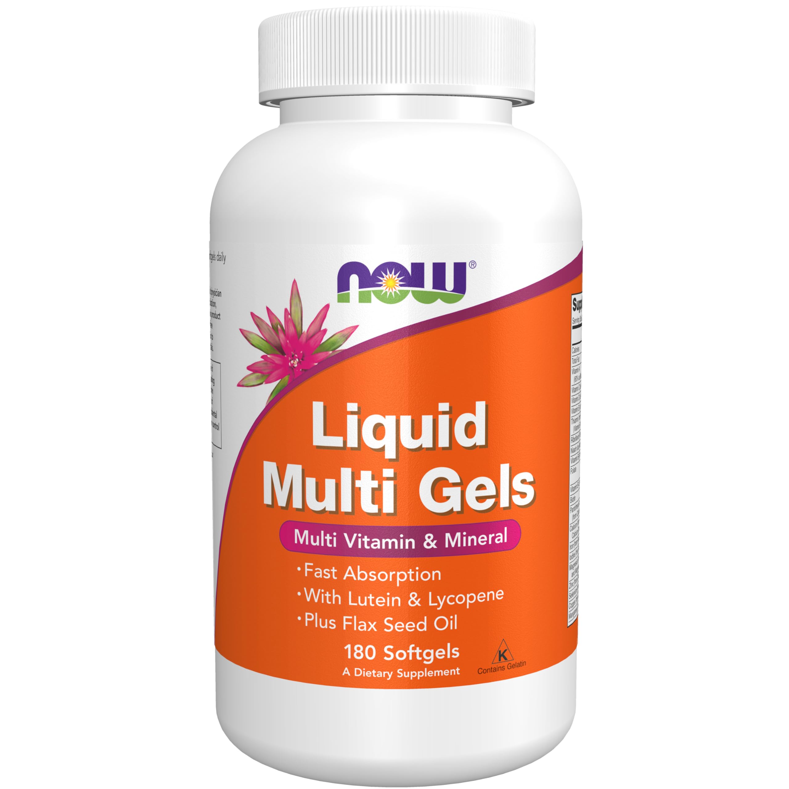NOW Foods Liquid Multi Softgels 400g front view