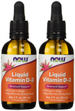 NOW Foods Liquid Vitamin D-3 Supplement 400 IU 90g bottle front view