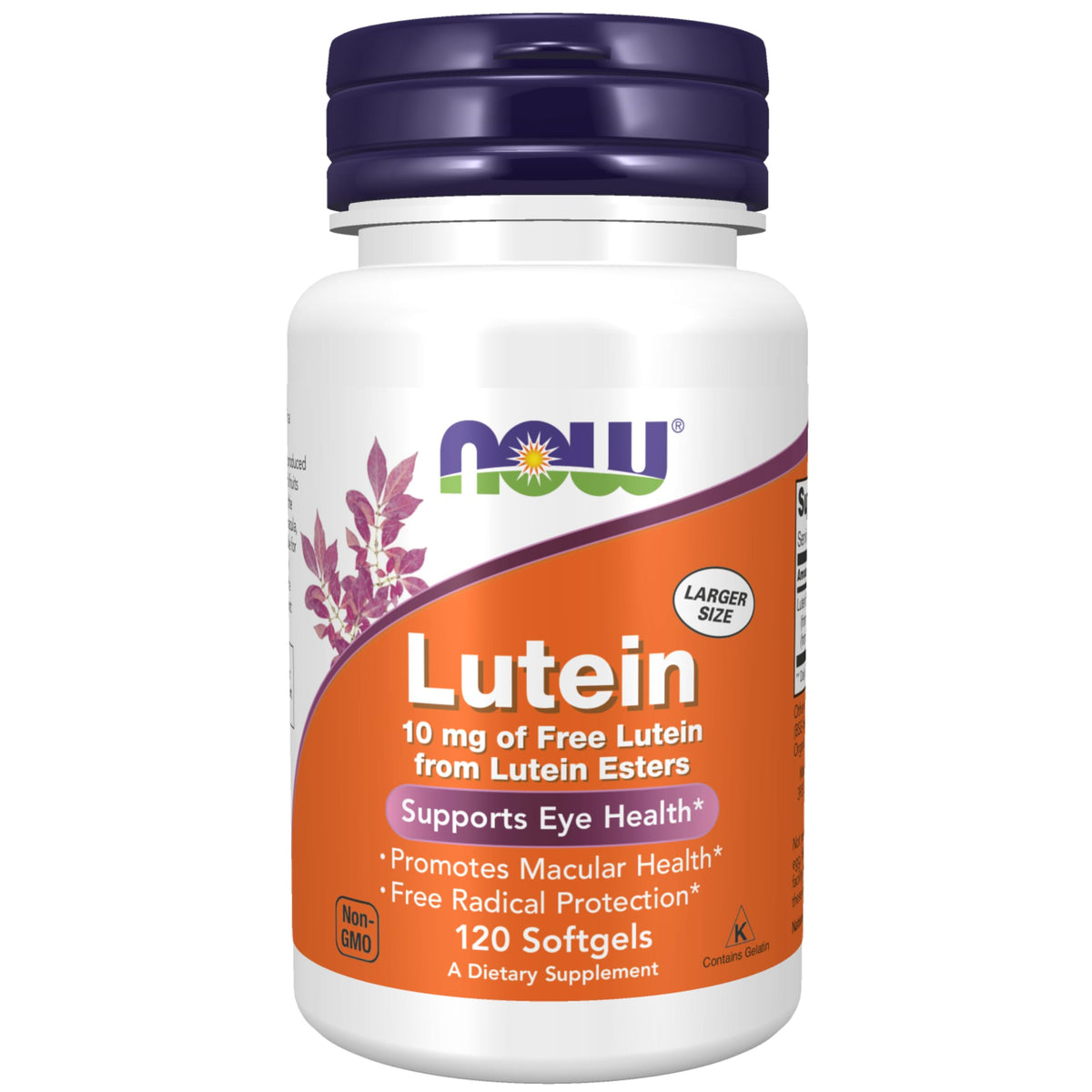 NOW Foods Lutein Esters 120 Softgels front view