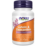 NOW Foods Lutein + Zeaxanthin Softgels 25mg front view