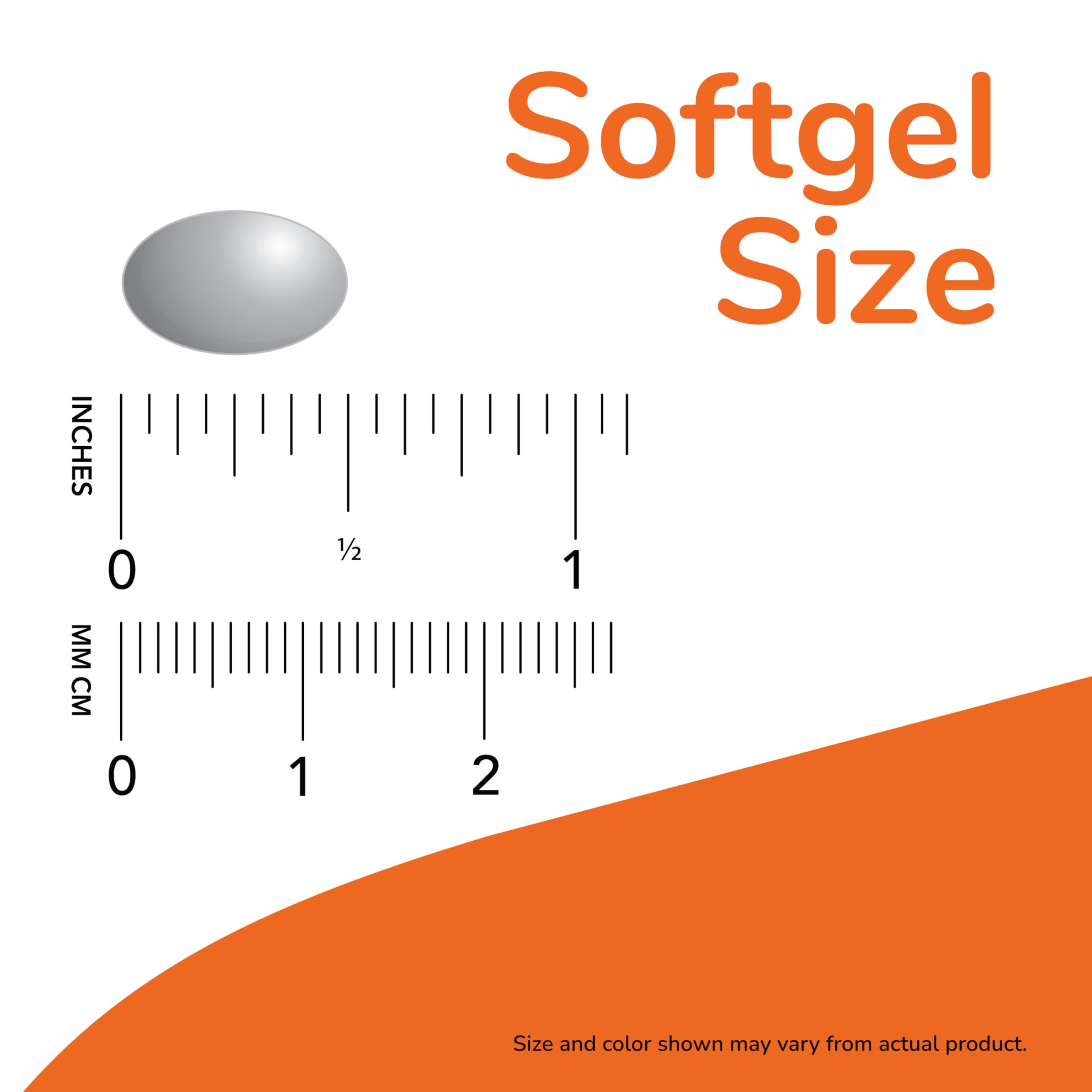 NOW Foods Lutein & Zeaxanthin Softgels in a hand for size reference