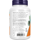 NOW Foods Magnesium & Calcium 800mg tablet back view with ingredient list