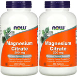 NOW Foods Magnesium Citrate 200 mg 250 Tabs front view